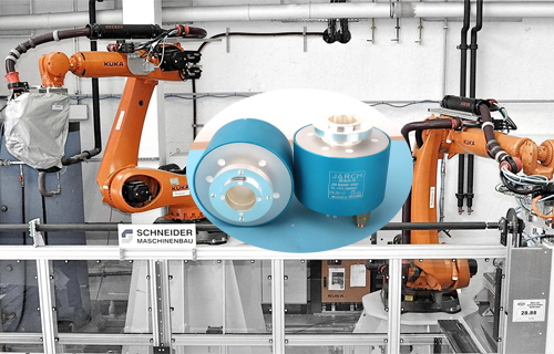 嘉馳機電為焊接機器人定制導電滑環